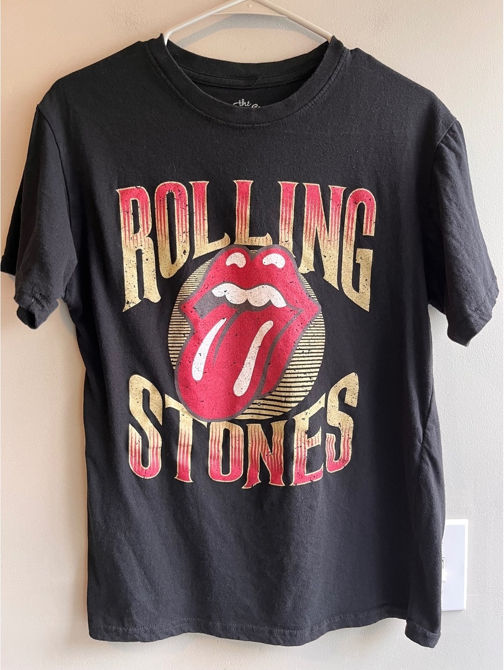 Rolling Stones Band Tee Black Size Medium